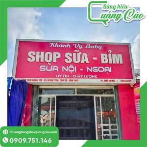Bảng Hiệu Cửa Hàng Sữa