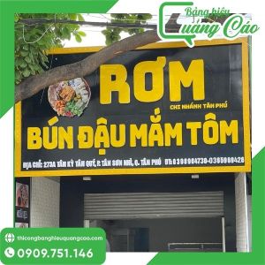 Bảng Hiệu Bún Đậu Mắm Tôm