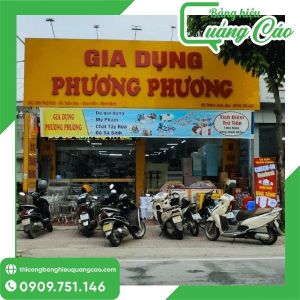 Bảng Hiệu Nền Vàng Chữ Đỏ