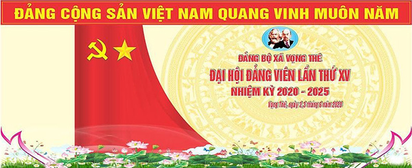 Mẫu background Đại hội Đảng vi&ecirc;n lần thứ XV