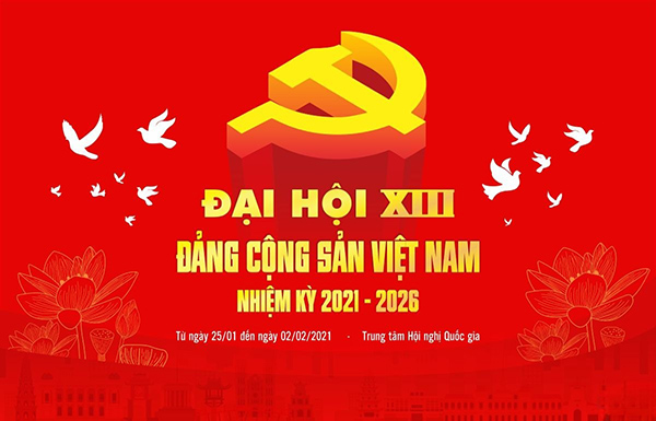 Mẫu ph&ocirc;ng nền Đại hội Đảng trang nghi&ecirc;m