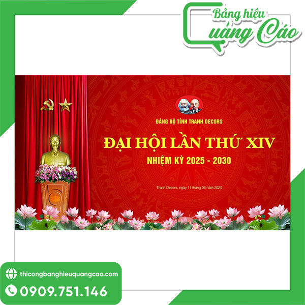 20+ Mẫu Background, Backdrop Đại Hội Đảng Đẹp, Trang Trọng