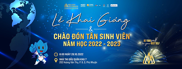 Mẫu backdrop ch&agrave;o mừng t&acirc;n sinh vi&ecirc;n đẹp