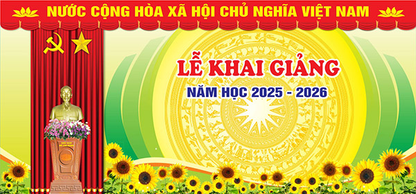 Mẫu background khai giảng năm học mới trang nghi&ecirc;m