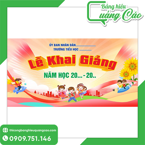 50+ Mẫu Backdrop Khai Giảng Năm Học Mới Đẹp, Trang Trọng