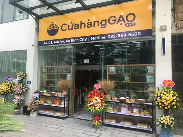 Mẫu bảng hiệu cửa h&agrave;ng gạo đẹp