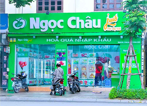 Mẫu bảng hiệu cửa h&agrave;ng tr&aacute;i c&acirc;y nhập khẩu Ngọc Ch&acirc;u