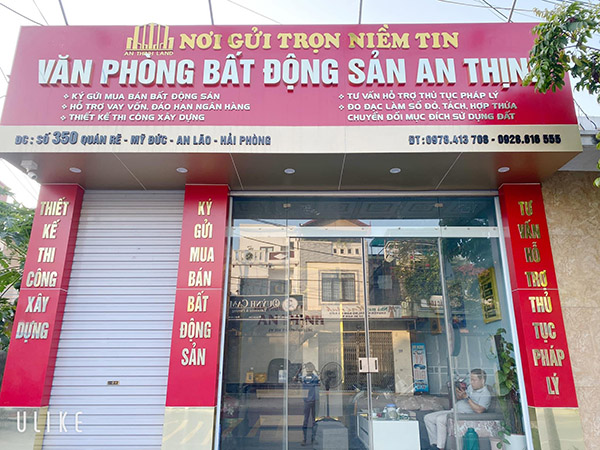 Mẫu bảng hiệu bất động sản đẹp