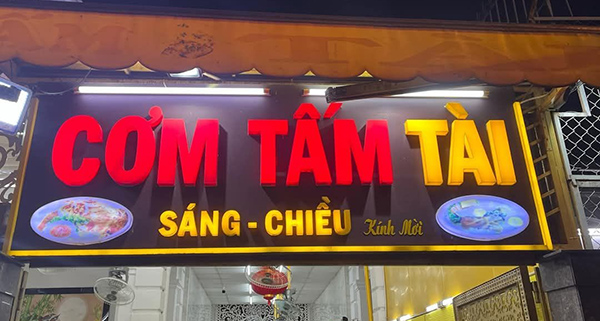 Mẫu bảng hiệu cơm tấm T&agrave;i