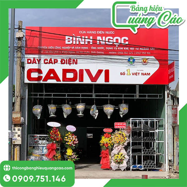 35+ Mẫu Bảng Hiệu Cửa H&agrave;ng Điện Nước D&acirc;n Dụng Đẹp, Thu H&uacute;t