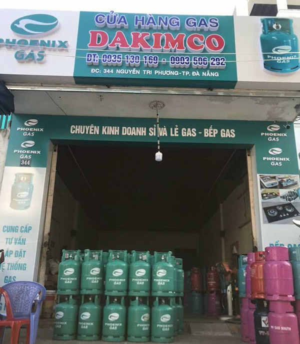Mẫu bảng hiệu cửa h&agrave;ng gas DAKIMCO