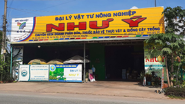 Mẫu bảng hiệu đại l&yacute; vật tư n&ocirc;ng nghiệp Như &Yacute;