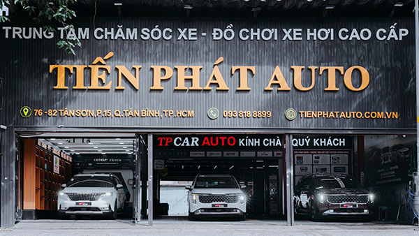 Mẫu bảng hiệu gara &ocirc; t&ocirc; Tiến Ph&aacute;t