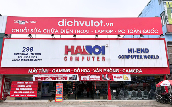 Mẫu bảng hiệu cửa h&agrave;ng m&aacute;y t&iacute;nh đẹp