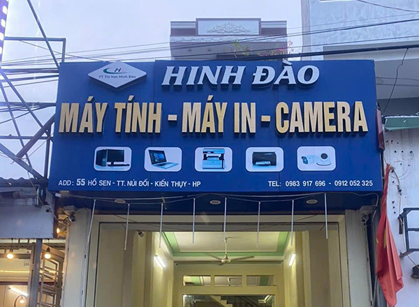 Mẫu biển quảng c&aacute;o camera, m&aacute;y t&iacute;nh Hinh Đ&agrave;o