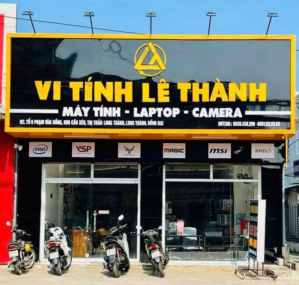 Mẫu bảng hiệu cửa h&agrave;ng m&aacute;y t&iacute;nh, laptop, camera