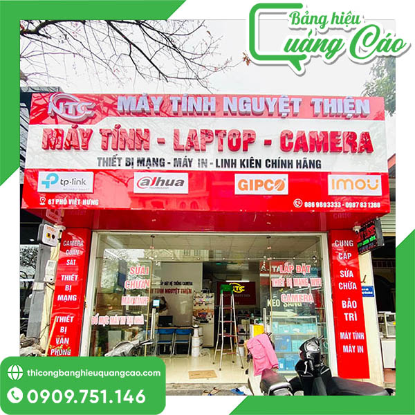 30+ Mẫu Bảng Hiệu Cửa H&agrave;ng M&aacute;y T&iacute;nh, Camera Đẹp, Hiện Đại