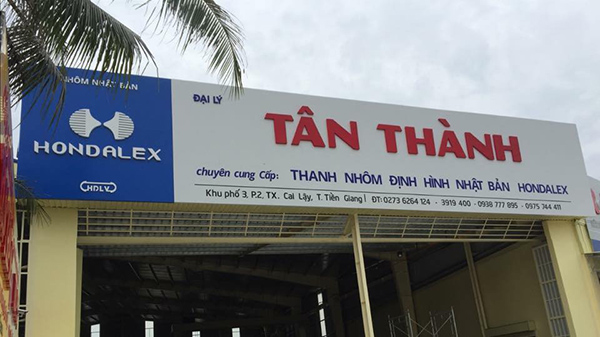 Mẫu bảng hiệu đại l&yacute; nh&ocirc;m T&acirc;n Th&agrave;nh