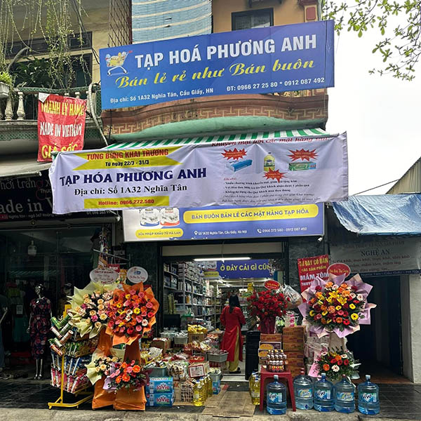 Mẫu biển quảng c&aacute;o tạp h&oacute;a Phương Anh
