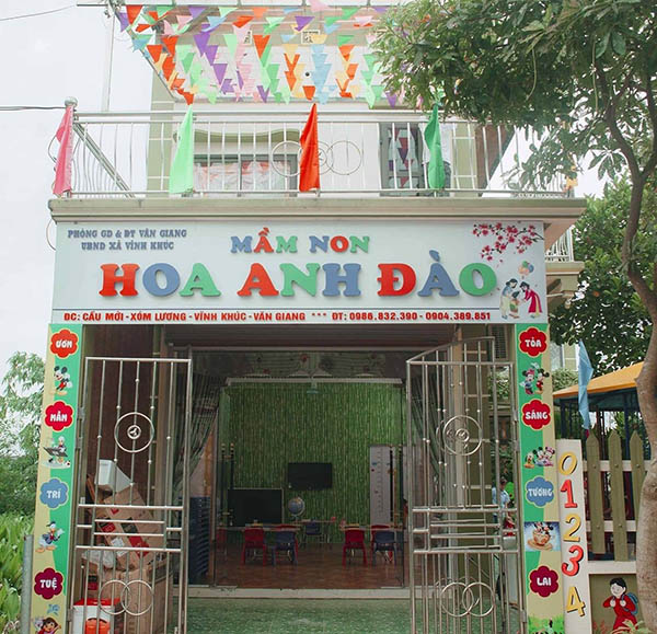 Mẫu bảng hiệu mầm non đẹp