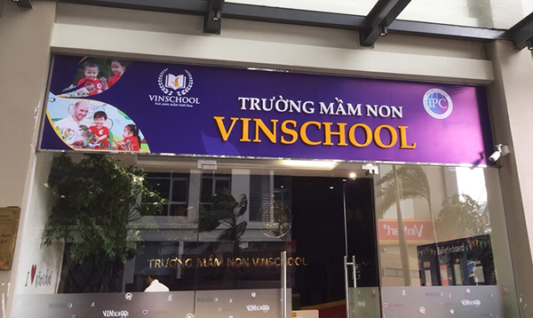 Mấu bảng hiệu trường mầm non quốc tế VinSchool
