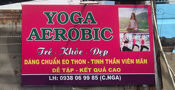 Mẫu biển quảng c&aacute;o yoga đẹp
