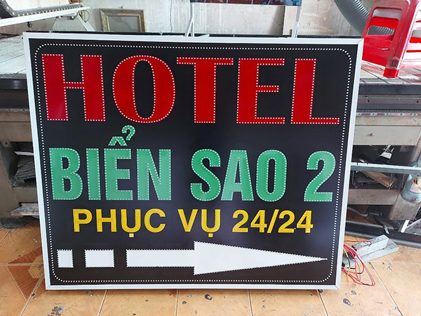 Mẫu biển vẫy hotel Biển Sao 2
