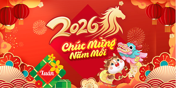 Mẫu thiết kế background tết dương lịch 2026