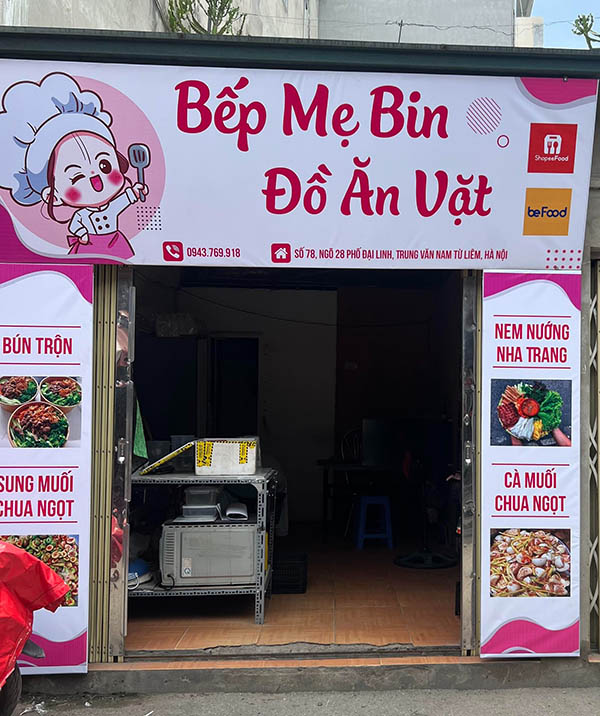 Mẫu biển ăn vặt gi&aacute; rẻ