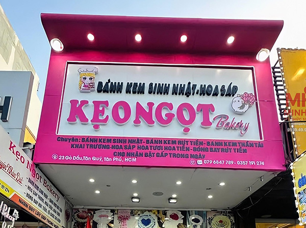 Mẫu bảng hiệu b&aacute;nh kem đẹp