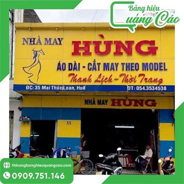 Top 20+ Mẫu Bảng Hiệu Nh&agrave; May Đẹp V&agrave; Sang Trọng