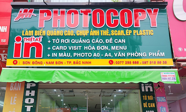 Mẫu biển quảng c&aacute;o photocopy đẹp