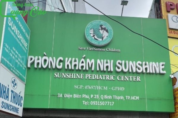Bảng hiệu phòng mạch Sunshine