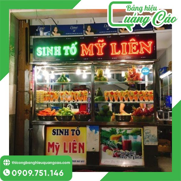 Bảng hiệu sinh tố