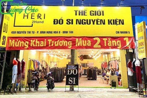 Bảng hiệu shop đồ si Đồ Si Nguyên Kiện