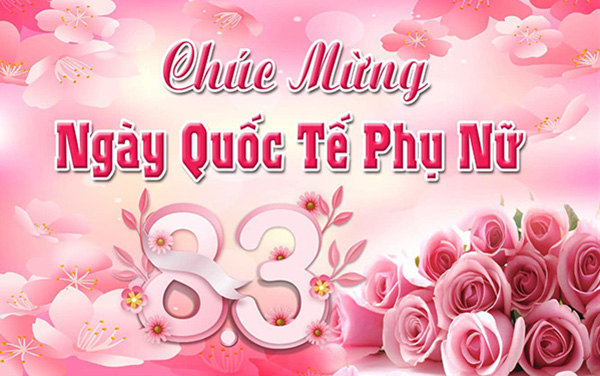 Mẫu background 8/3 ng&agrave;y Quốc tế Phụ nữ đẹp