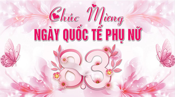 Mẫu backdrop 8/3 đẹp
