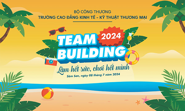 Mẫu backdrop team building cho học sinh