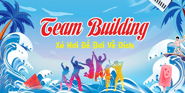 Mẫu team building backdrop đẹp