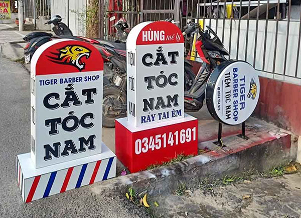 Thiết kế bảng hiệu barber shop theo y&ecirc;u cầu