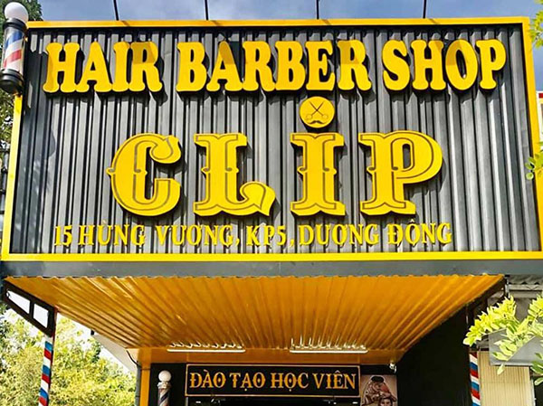 Mẫu bảng hiệu barber shop đẹp
