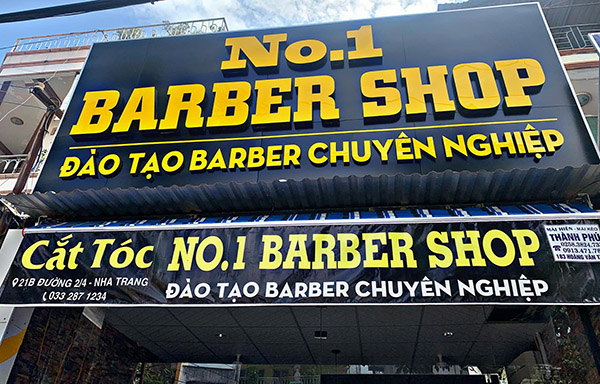 Thiết kế bảng hiệu barber shop tại TPHCM