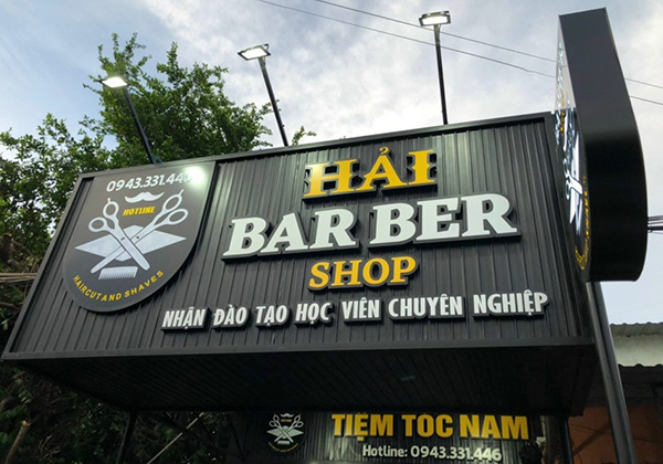 Mẫu bảng hiệu barber Hải