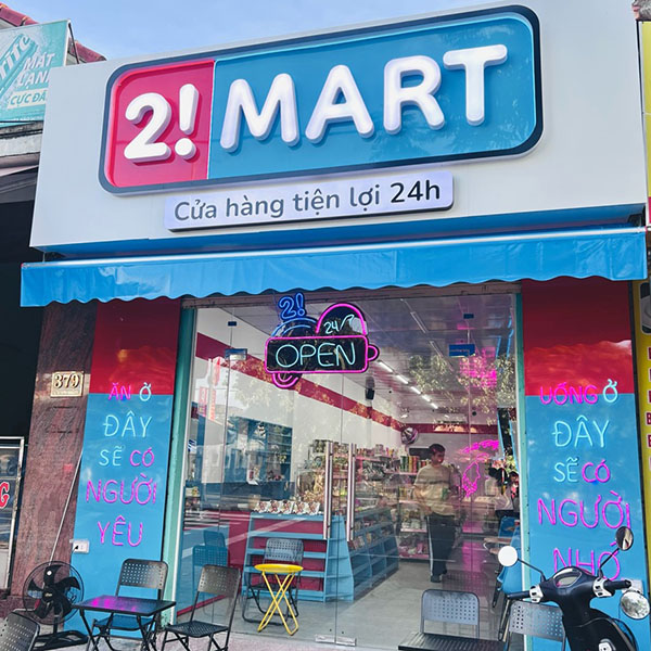 Mẫu bảng hiệu cửa h&agrave;ng tiện lợi 2! Mart