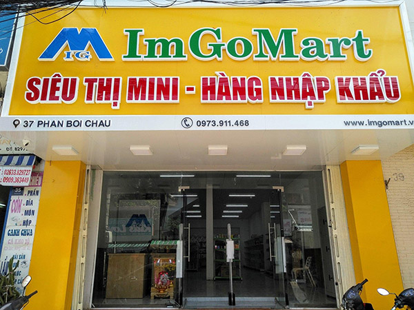 Mẫu bảng hiệu si&ecirc;u thị mini ImGoMart