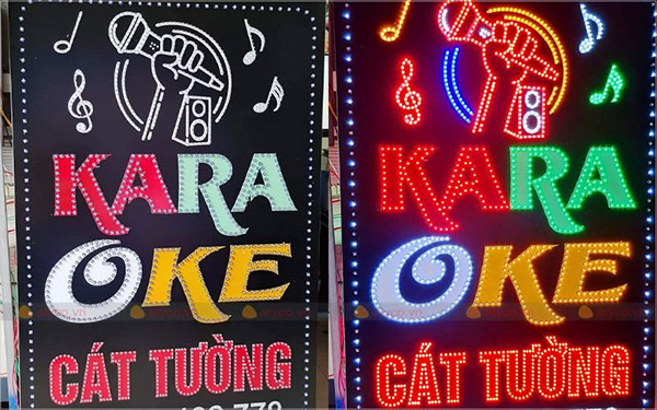 L&agrave;m biển led vẫy karaoke gi&aacute; rẻ, trọn g&oacute;i