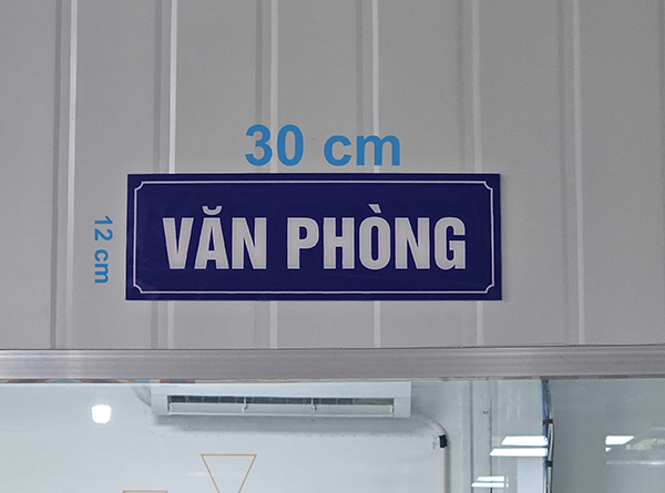 K&iacute;ch thước phổ biến của biển ph&ograve;ng bảng, bảng t&ecirc;n ph&ograve;ng