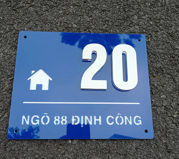 L&agrave;m biển số nh&agrave; cho khu chung cư