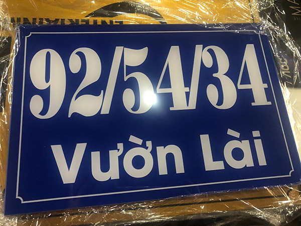 Thiết kế biển số nh&agrave; chuy&ecirc;n nghiệp