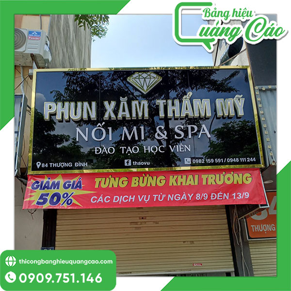 25+ Mẫu Bảng Hiệu Phun Xăm Thẩm Mỹ Đẹp, Nổi Bật